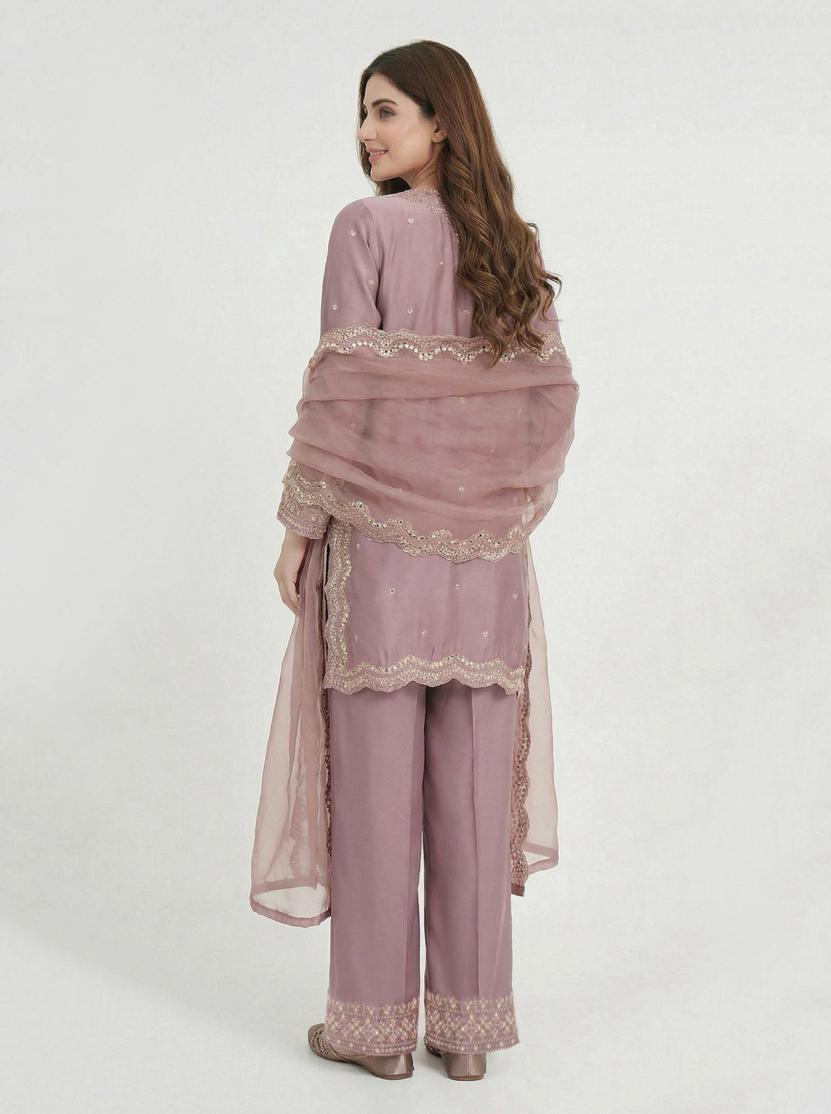 3 Piece Premium Silk Suit- Embroidered (Pret)