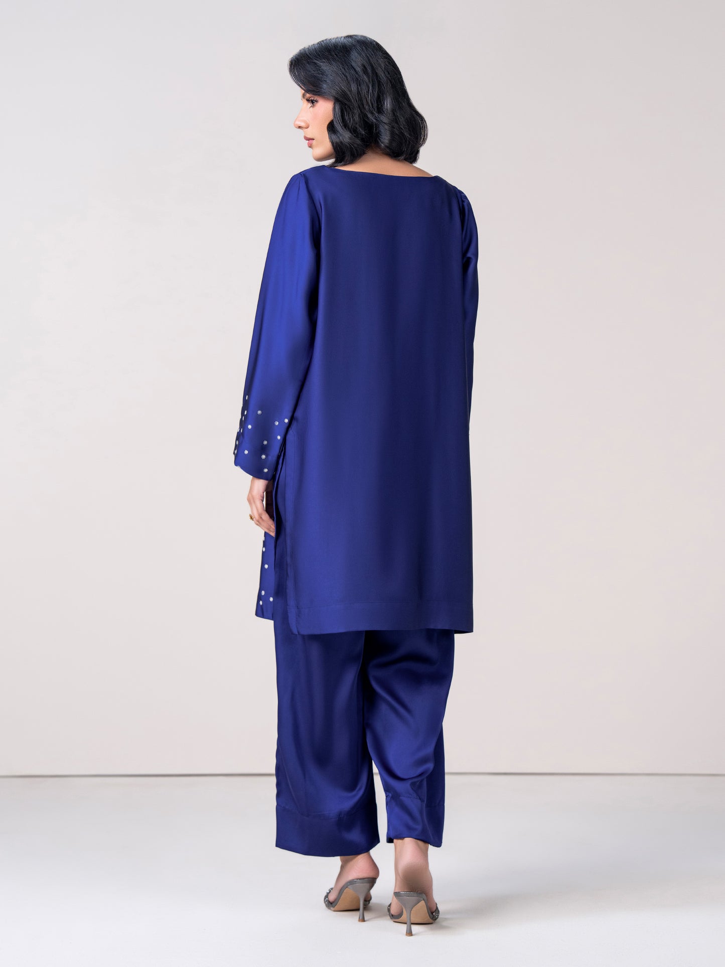 2 Piece Silk Suit- Embroidered (Pret)