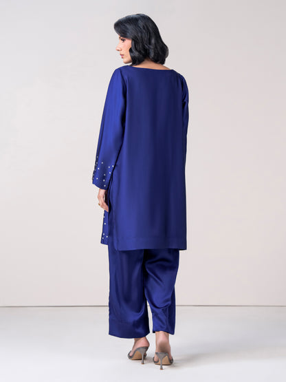 2 Piece Silk Suit- Embroidered (Pret)