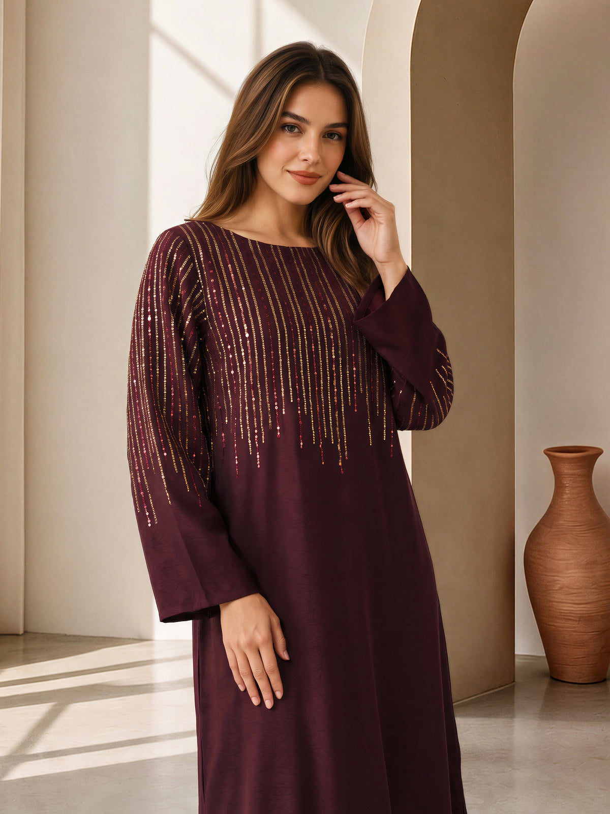 2 Piece Silk Premium Suit- Embroidered (Pret)