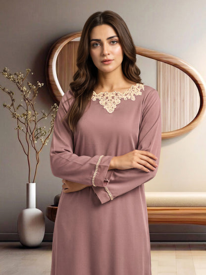 2 Piece Silk Premium Suit- Embroidered (Pret)