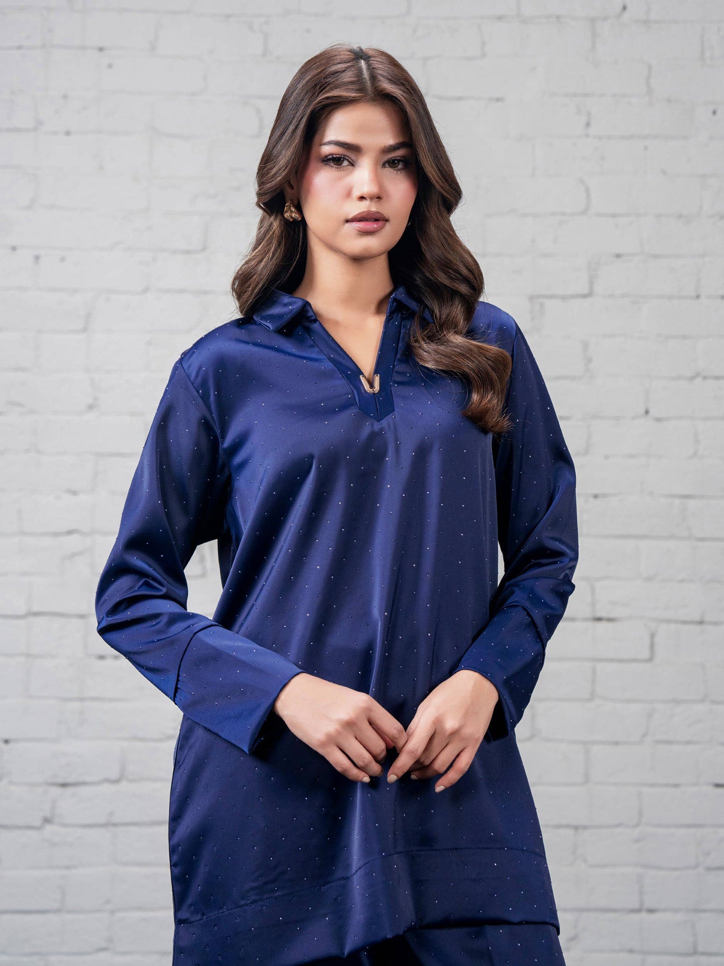 Silk Co-ord Set- Embellished