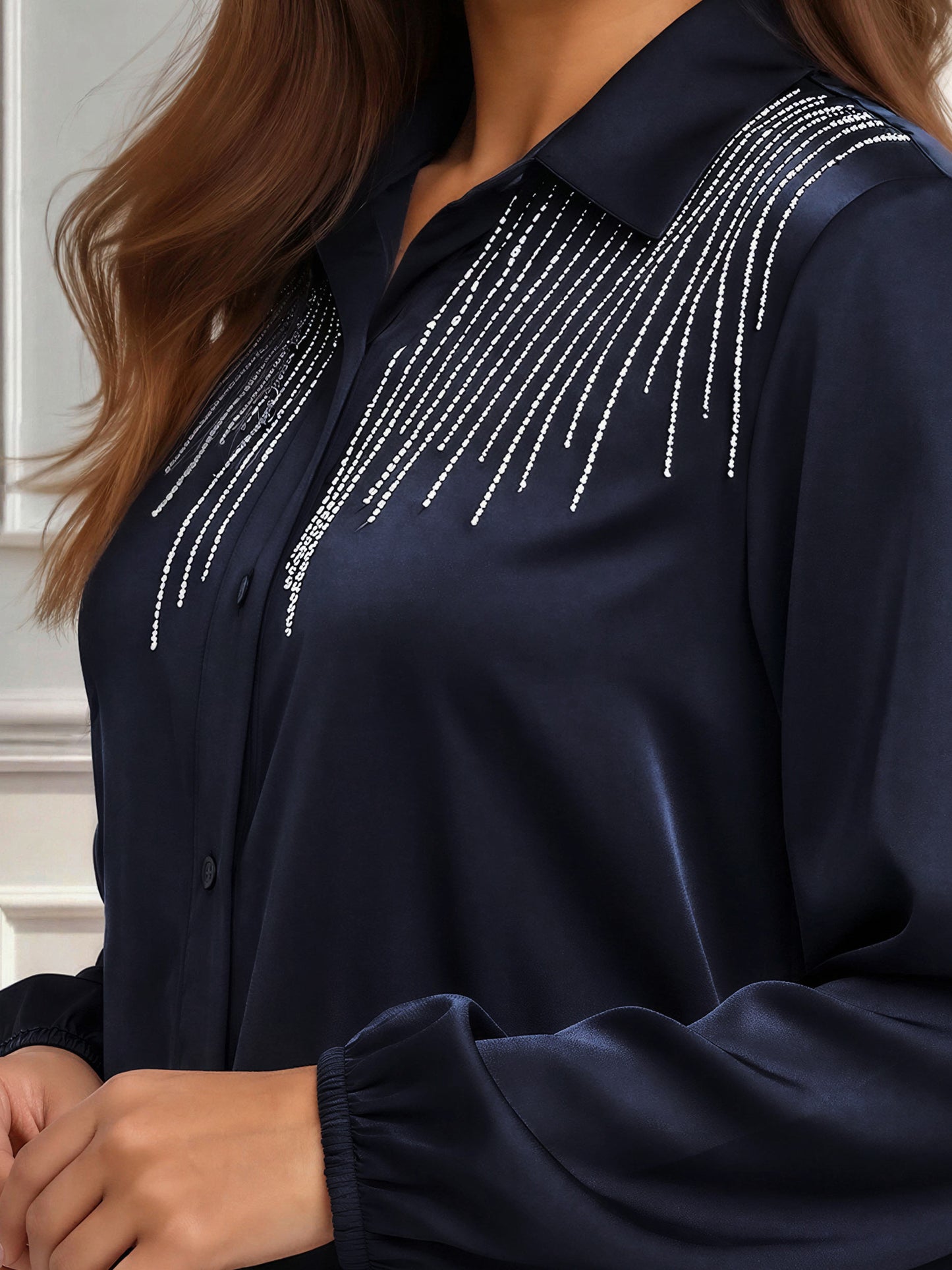Silk Co-ord Set- Embellished