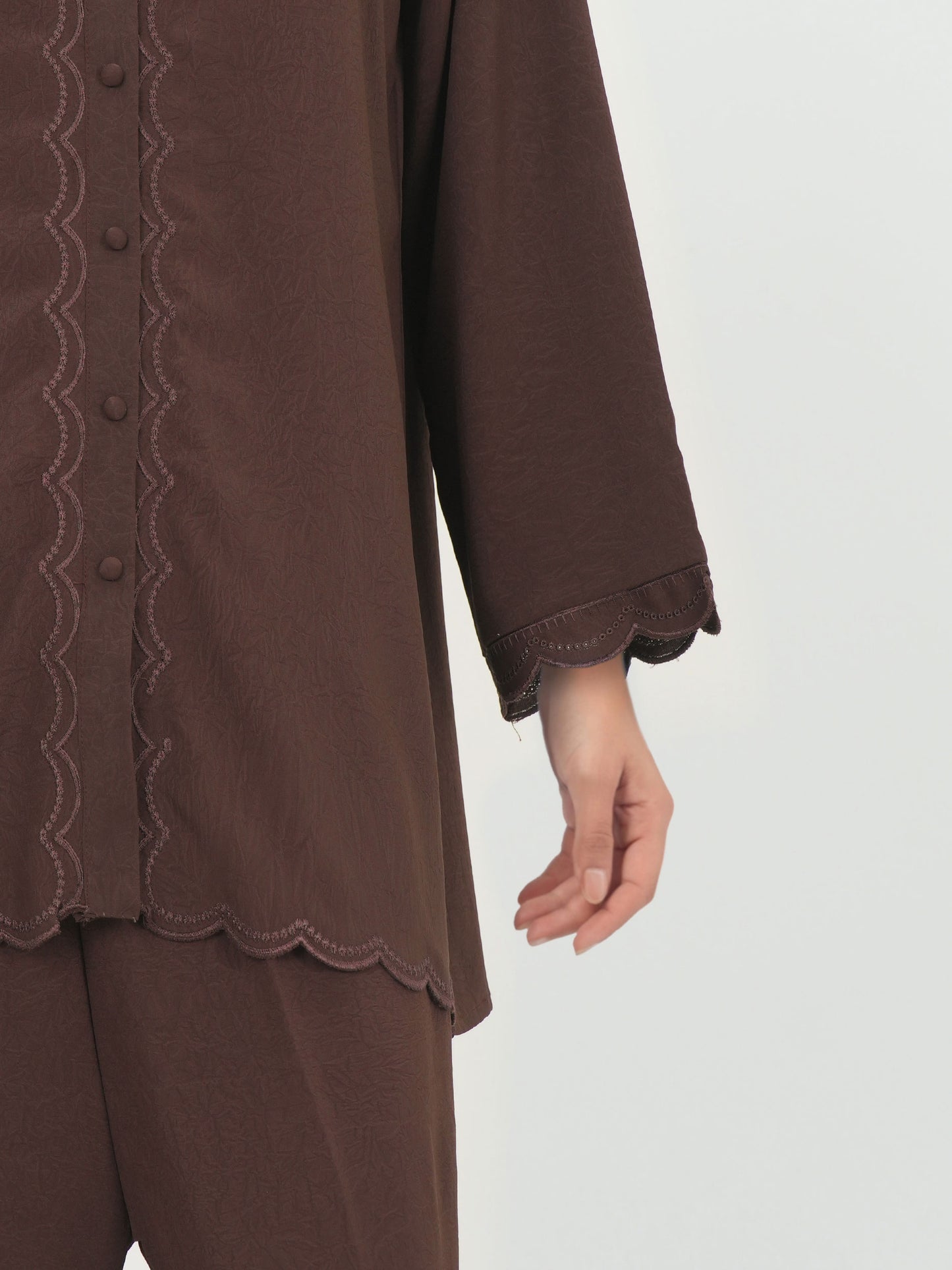 Premium Silk Co-ord set- Embroidered