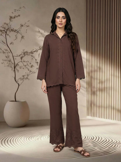 Premium Silk Co-ord set- Embroidered