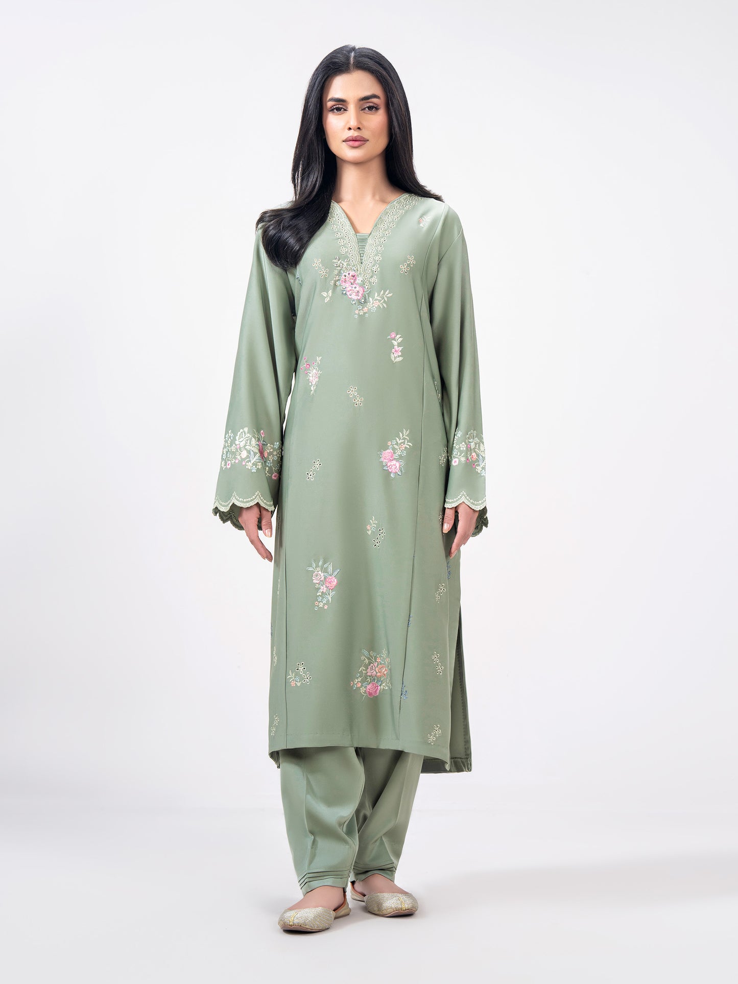 2 Piece Grip Suit- Embroidered (Pret)