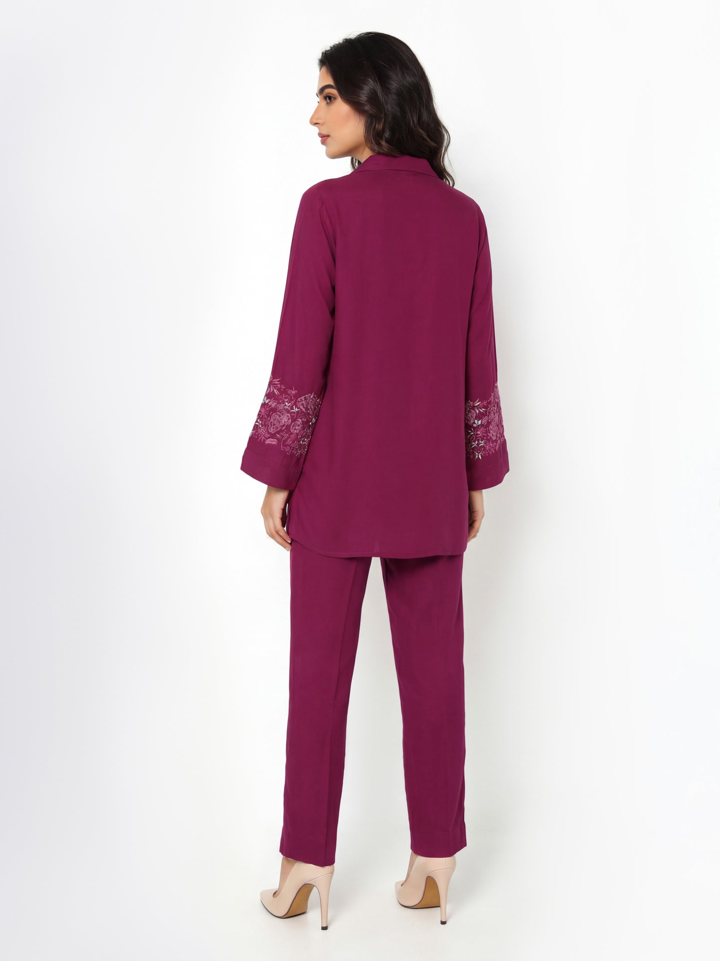 Premium Silk Co-ord set- Embroidered