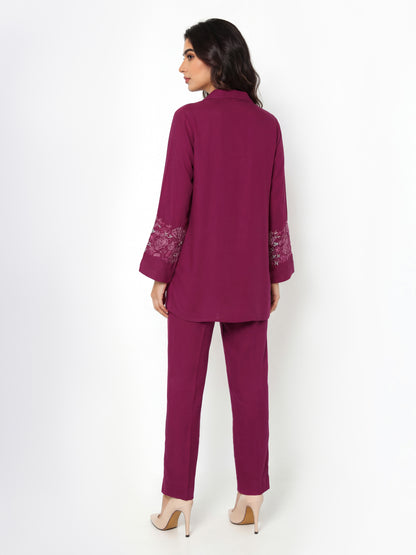 Premium Silk Co-ord set- Embroidered