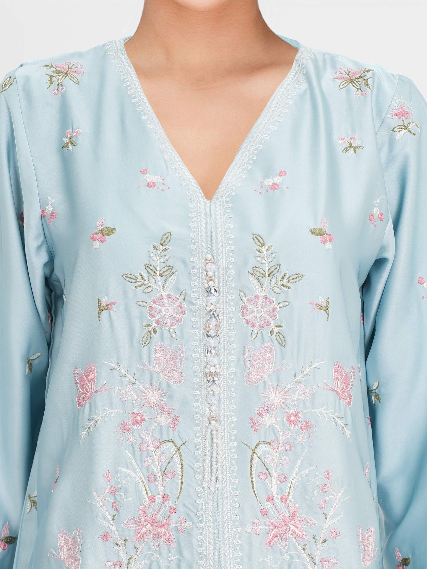 2 Piece Silk Suit- Embroidered (Pret)