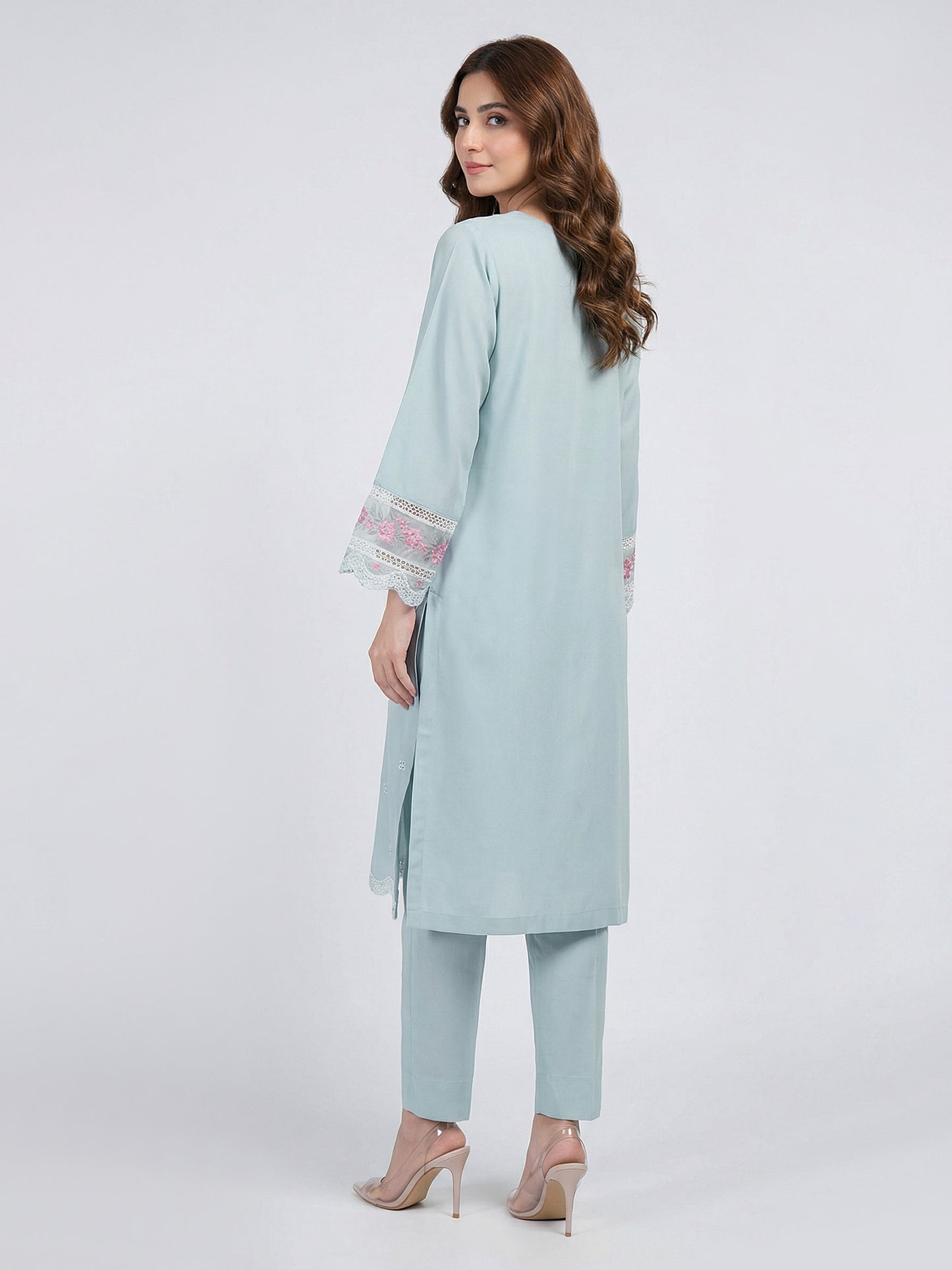 2 Piece Premium Silk Suit- Embroidered (Pret)