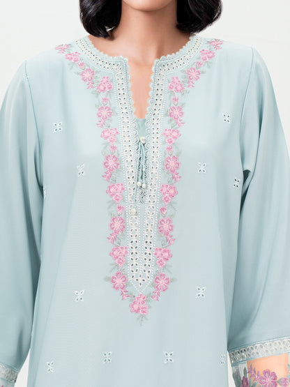 2 Piece Premium Silk Suit- Embroidered (Pret)