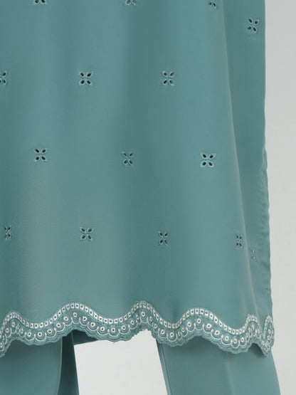2 Piece Premium Silk Suit- Embroidered (Pret)