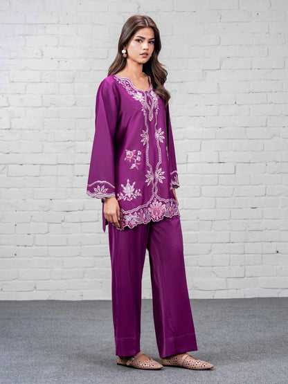 Grip Co-ord Set- Embroidered (Pret)