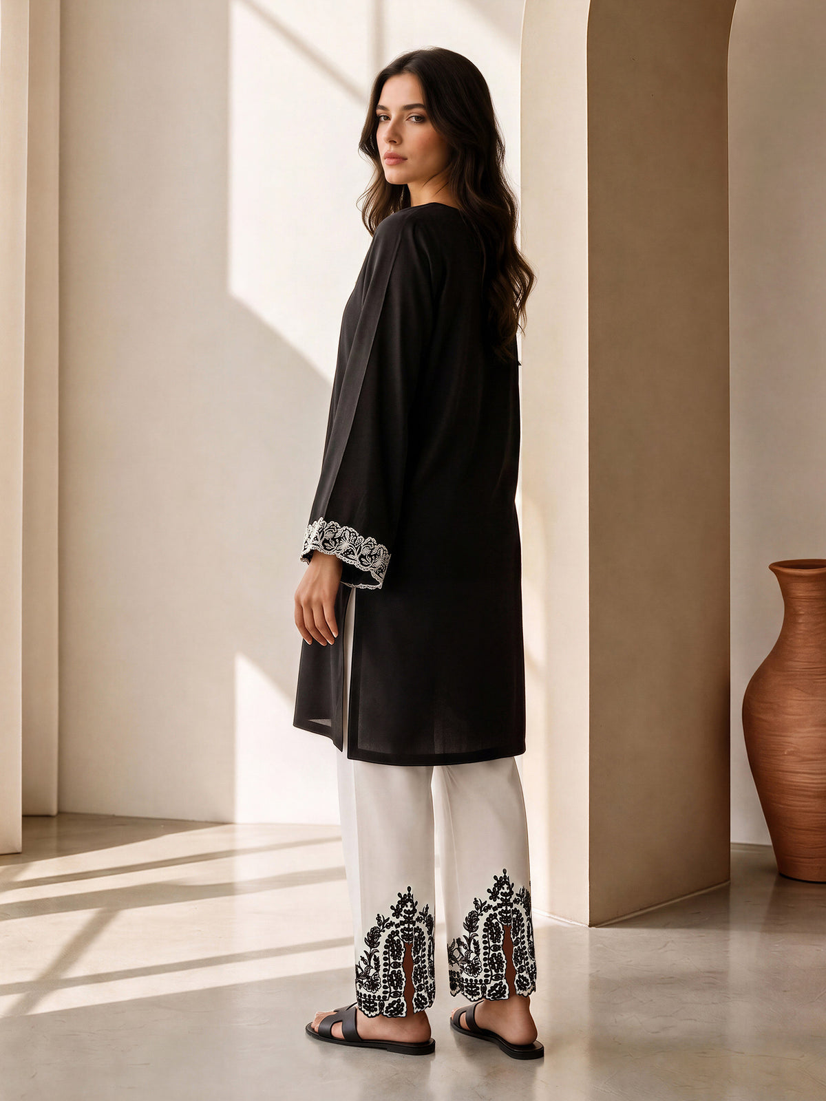 2 Piece Grip Winter Suit- Embroidered (Pret)