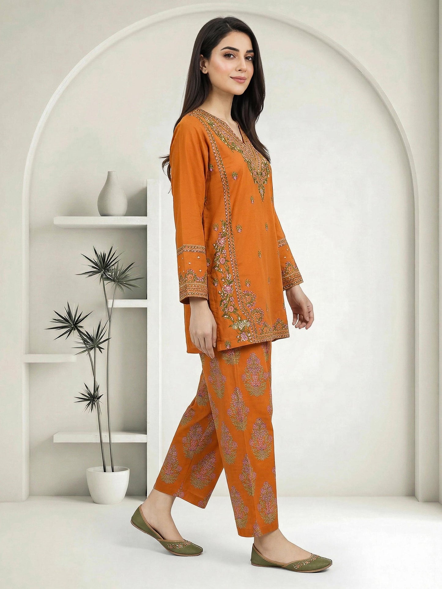 2 Piece Lawn Suit- Embroidered (Pret)