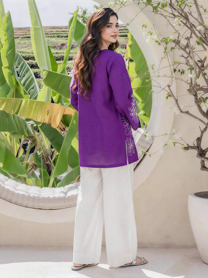Lawn Texture Kurti- Embroidered (Pret)