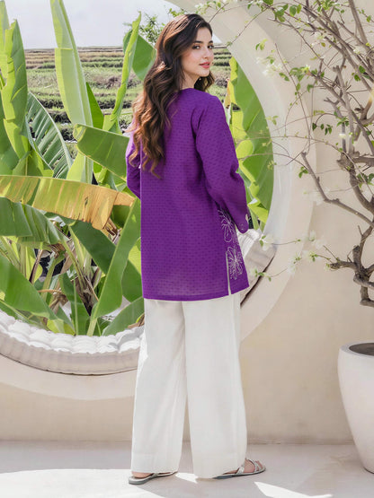 Lawn Texture Kurti- Embroidered (Pret)