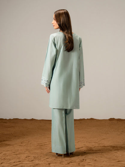 2 Piece Viscose Suit- Embroidered (Pret)
