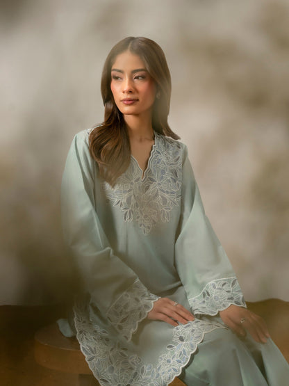 2 Piece Viscose Suit- Embroidered (Pret)
