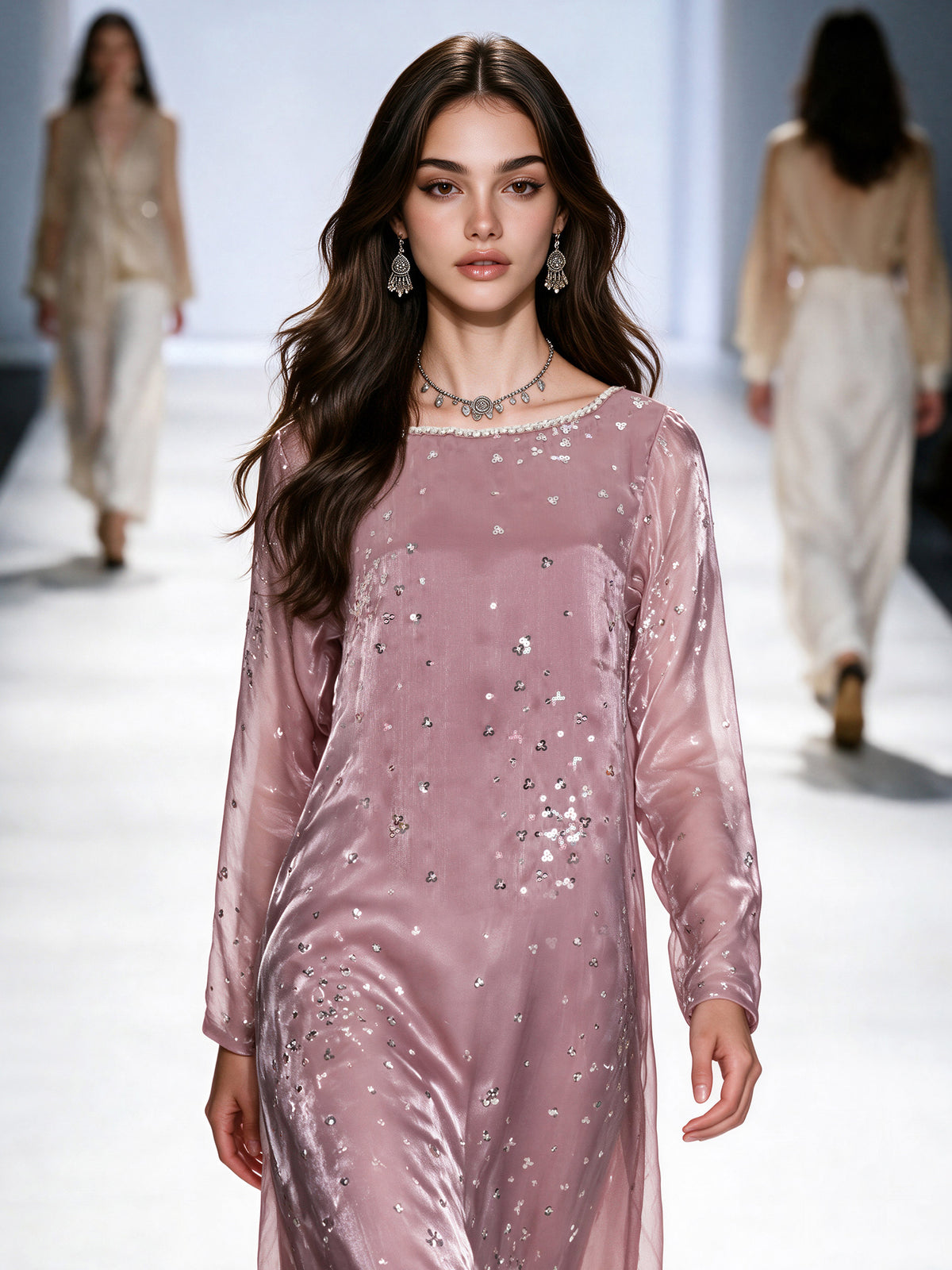 2 Piece Silk Suit- Embroidered (Pret)