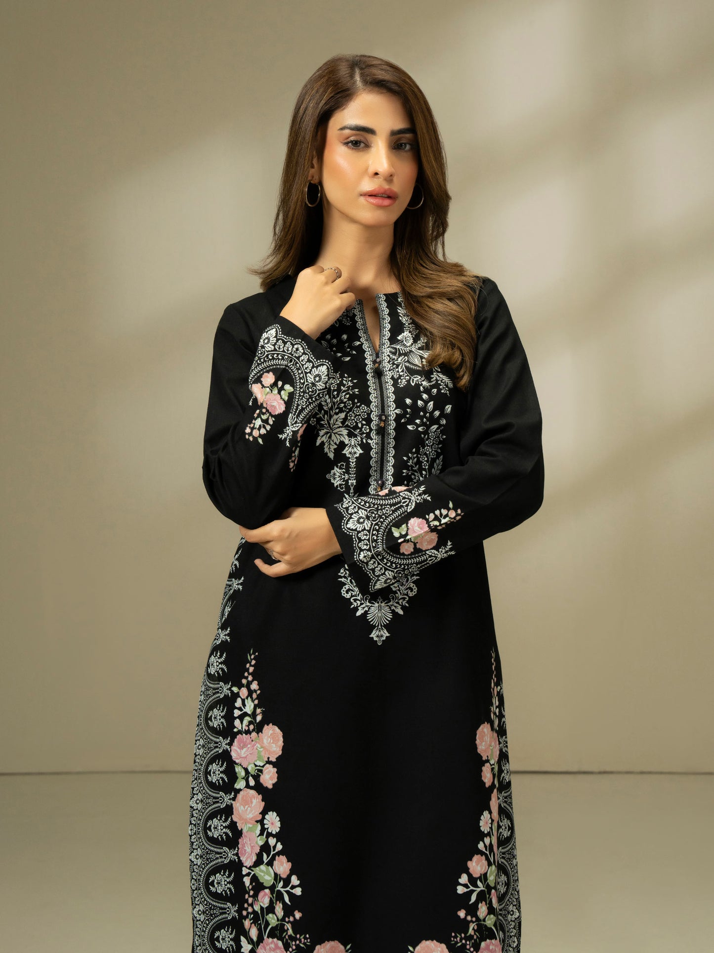 Khaddar Shirt-Printed (Pret)