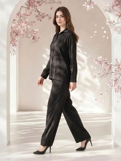 Silk Co-ord Set- Embellished