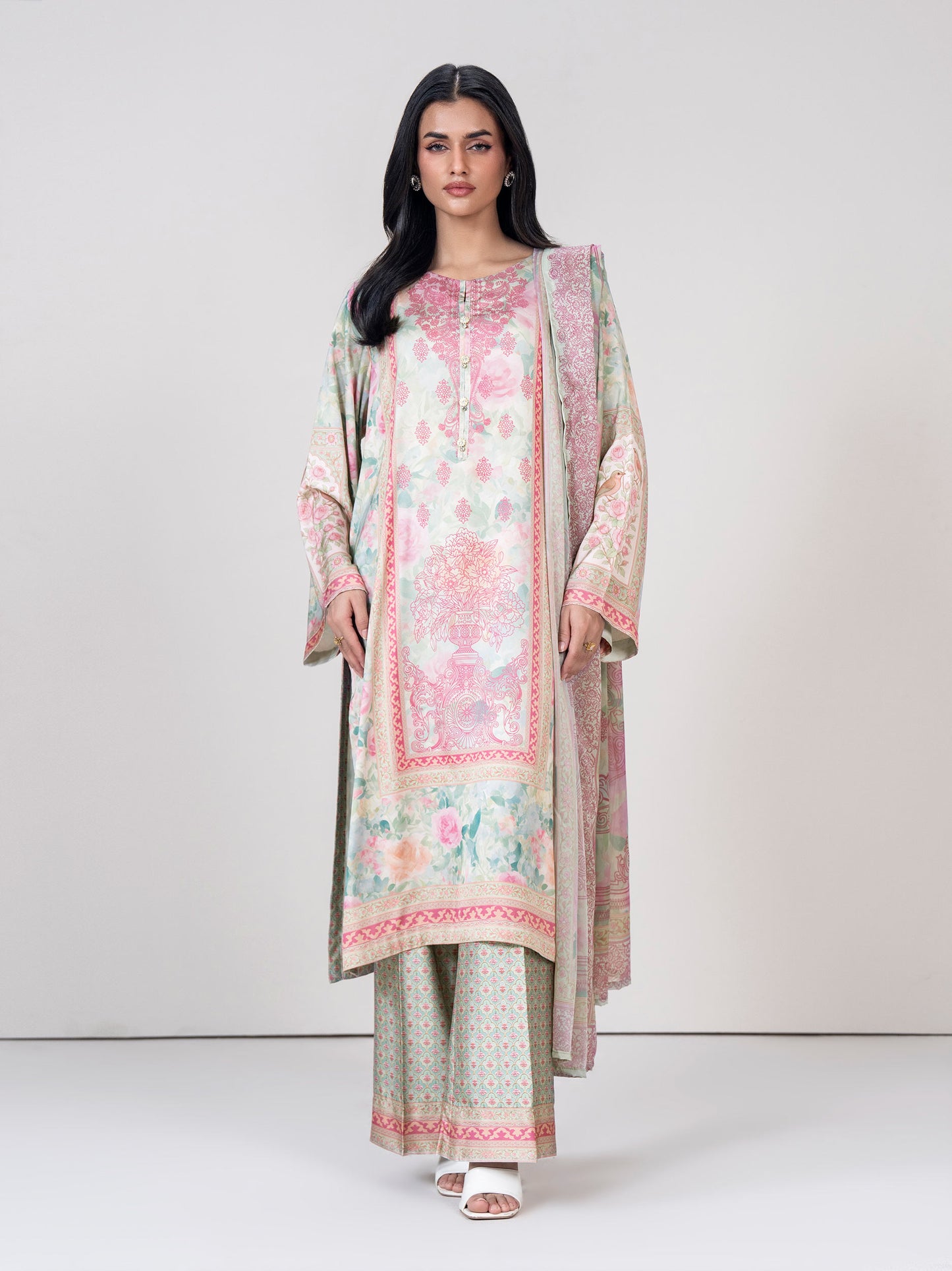 3 Piece Silk Suit (Pret)