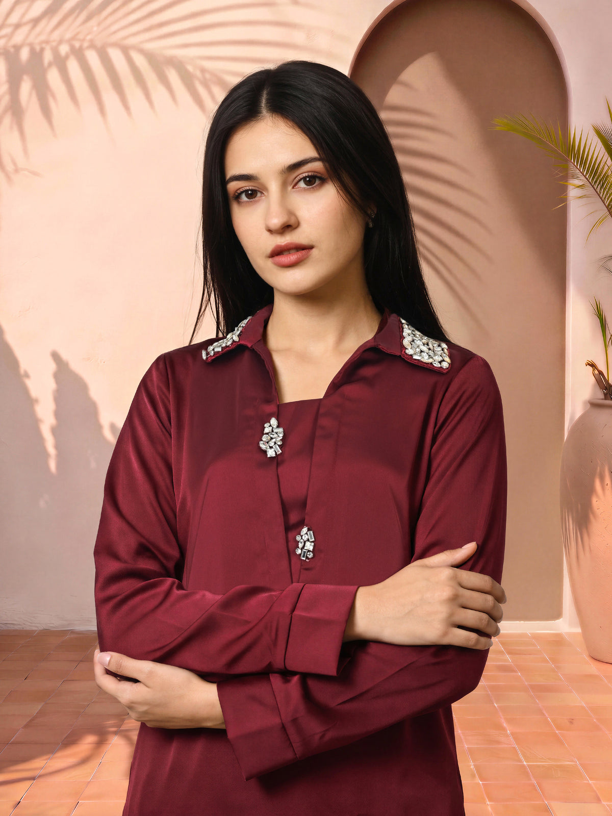 2 Piece Grip Suit- Embellished (Pret)