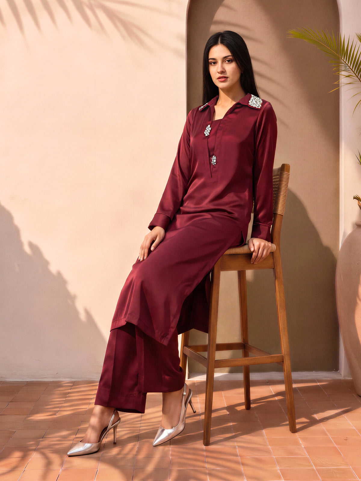 2 Piece Grip Suit- Embellished (Pret)