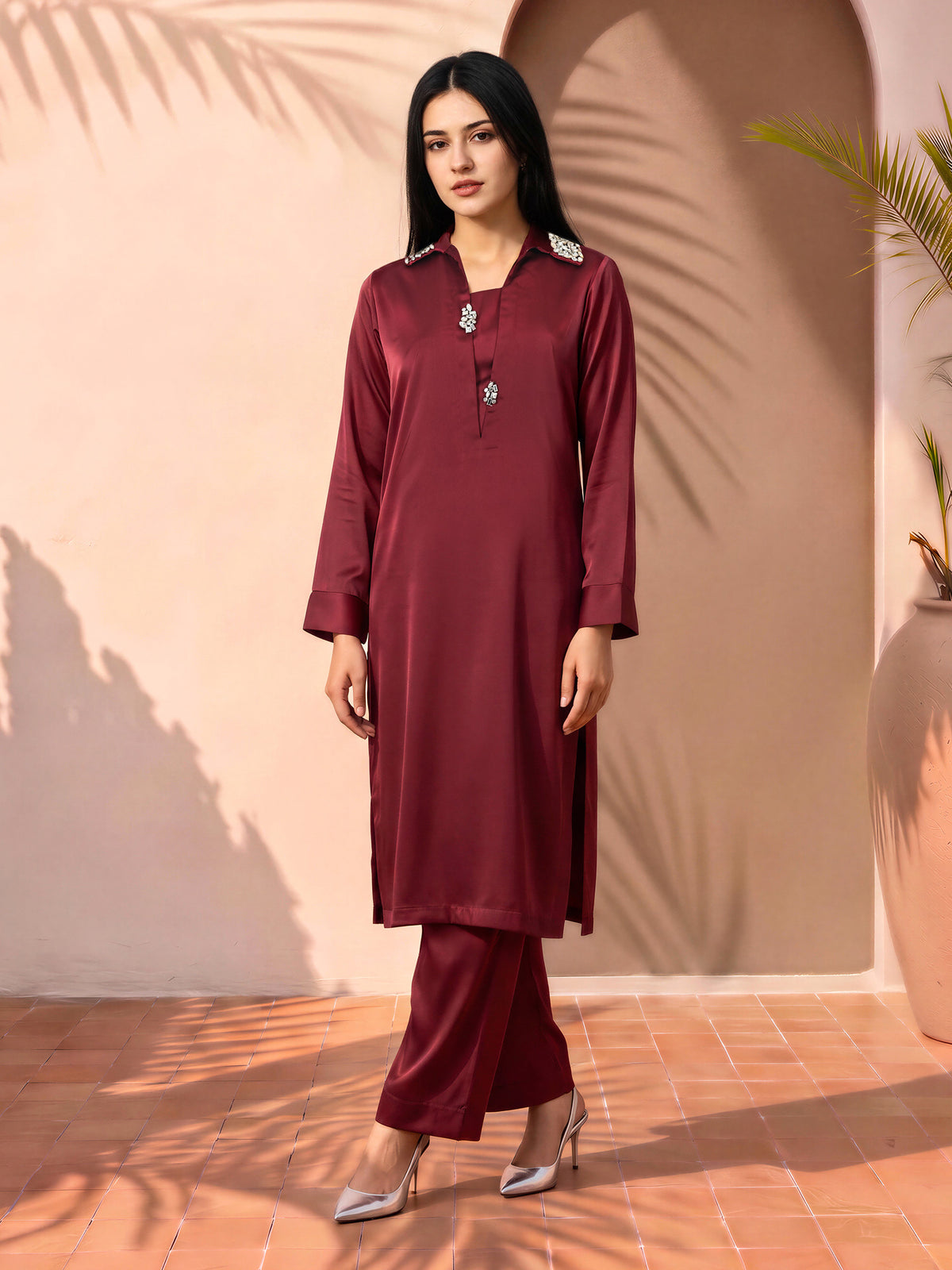 2 Piece Grip Suit- Embellished (Pret)