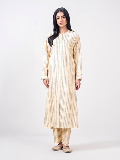 2 Piece Self Jacquard Suit- (Pret)