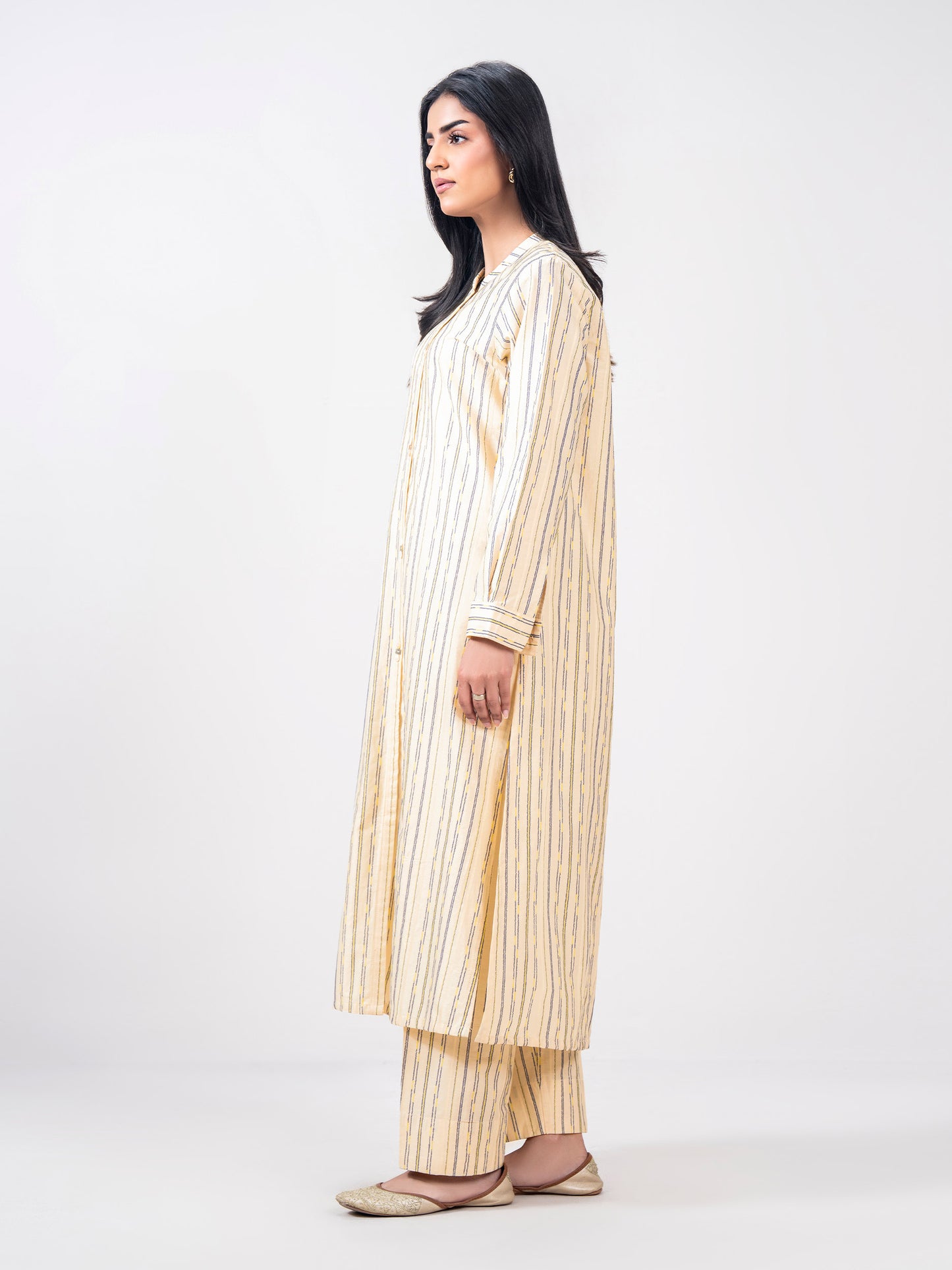 2 Piece Self Jacquard Suit- (Pret)