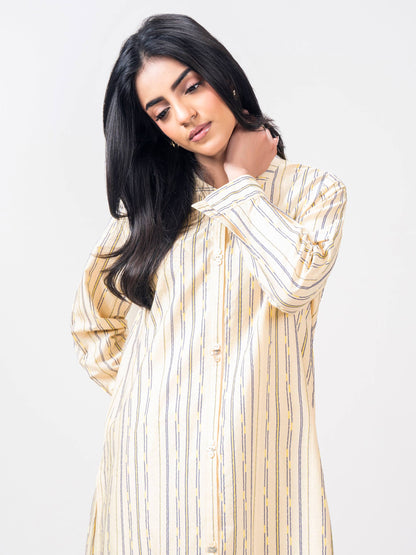 2 Piece Self Jacquard Suit- (Pret)