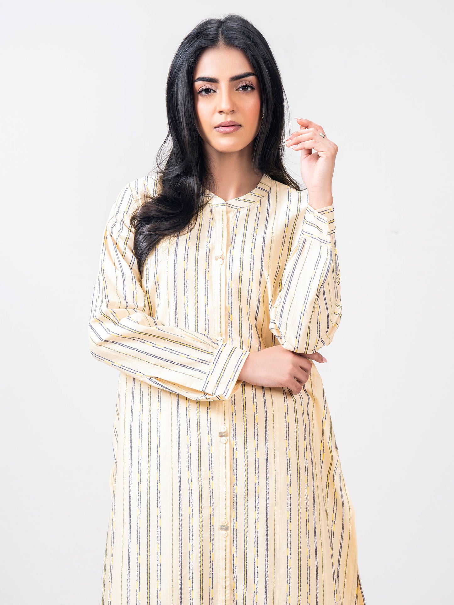 2 Piece Self Jacquard Suit- (Pret)