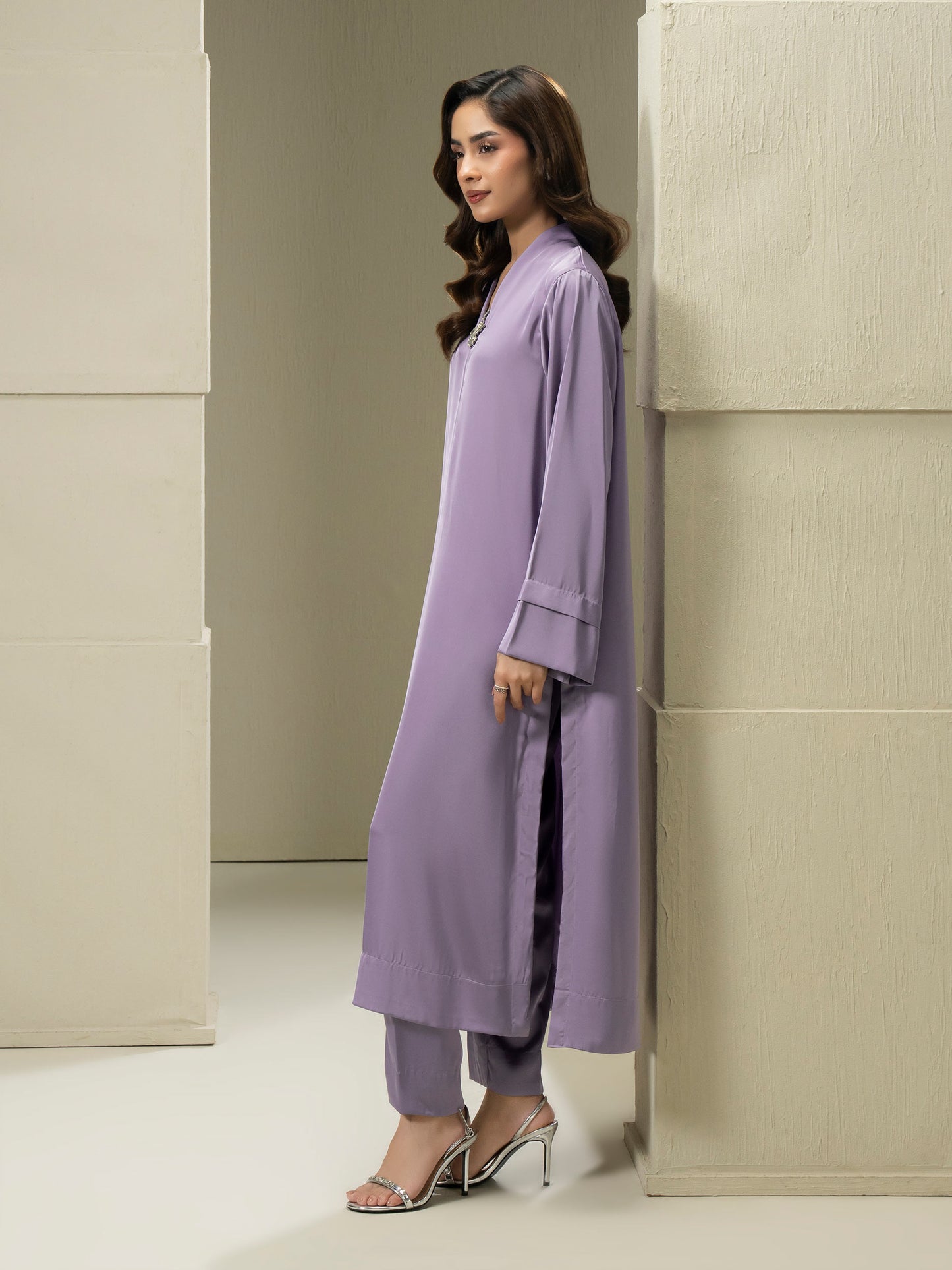 2 Piece Silk Suit-Dyed (Pret)