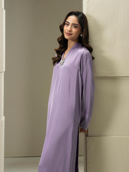 2 Piece Silk Suit-Dyed (Pret)