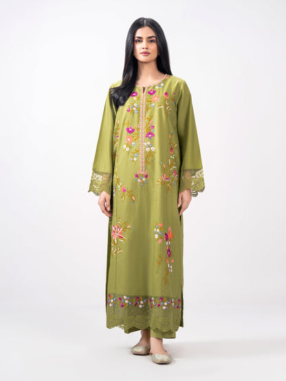 2 Slub Khaddar- Embroidered (Pret)