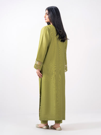 2 Slub Khaddar- Embroidered (Pret)