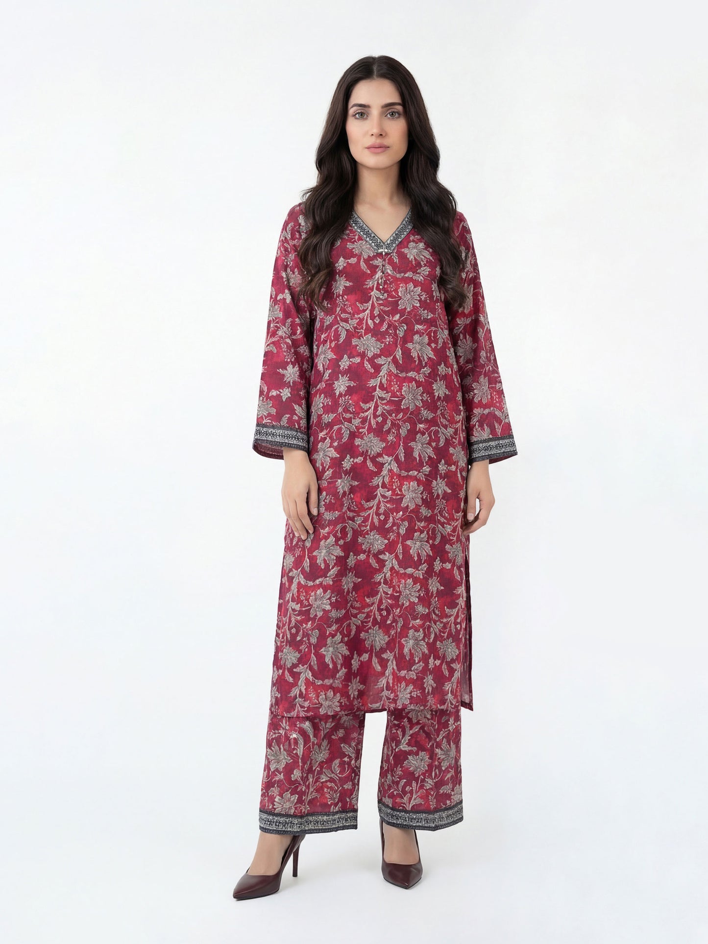 2 Piece Viscose Slub Suit (Pret)