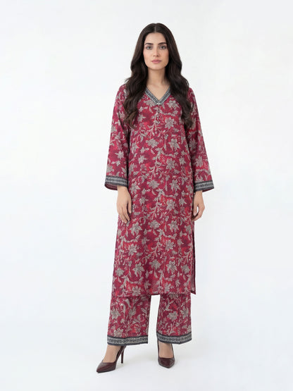 2 Piece Viscose Slub Suit (Pret)