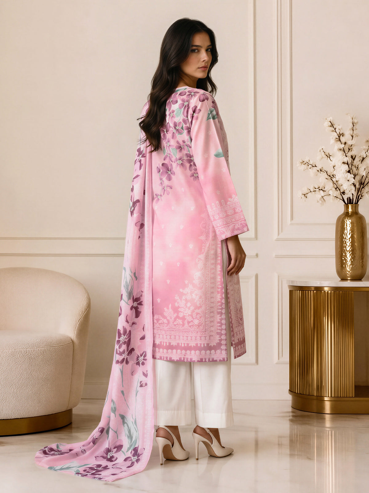 2 Piece Slub Khaddar Suit (Pret)