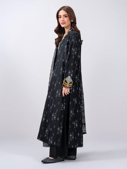 2 Piece Slub Khaddar Suit- Embroidered (Pret)