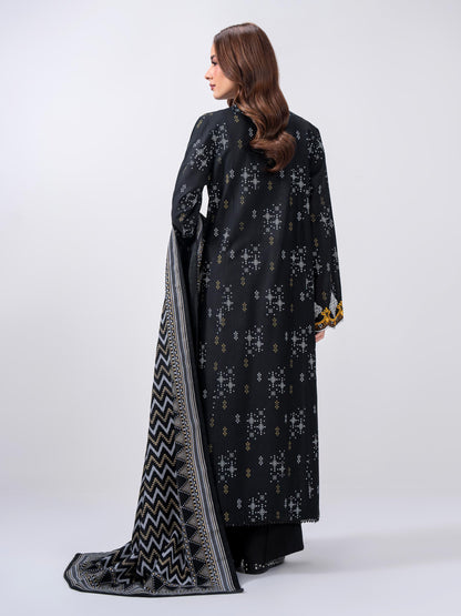 2 Piece Slub Khaddar Suit- Embroidered (Pret)