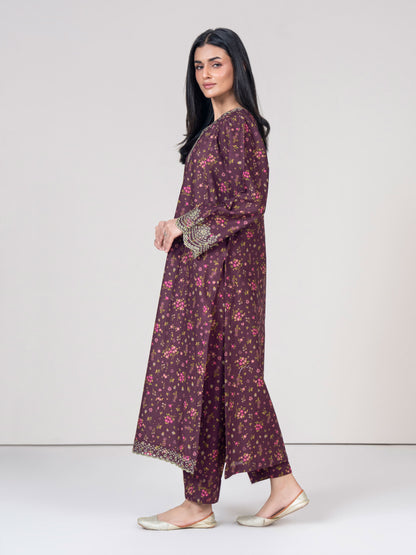 2 Piece Khaddar Suit- Embroidered (Pret)