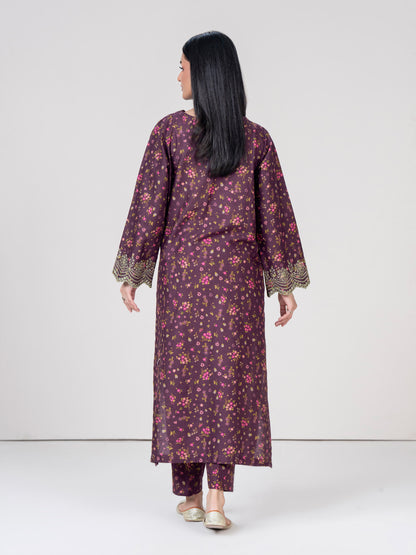 2 Piece Khaddar Suit- Embroidered (Pret)