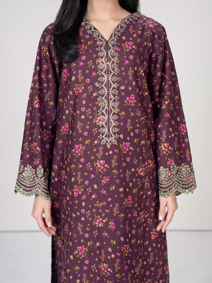 2 Piece Khaddar Suit- Embroidered (Pret)