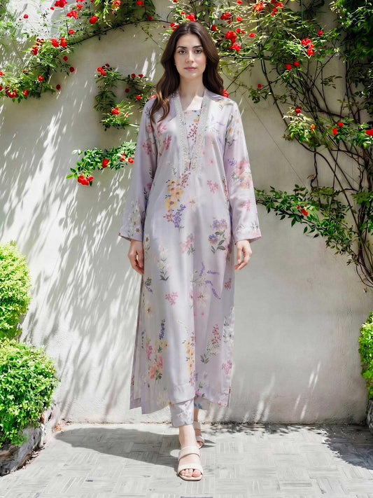 limelight silk dresses Limelight Pink Silk 3-Piece Suit (A0721SU) MOMINA