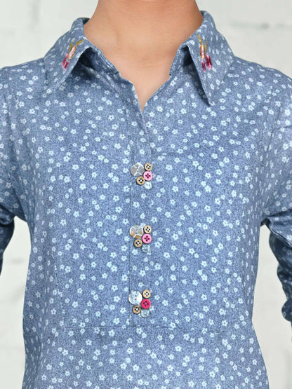 2 Piece Khaddar Suit- Embroidered (Pret)