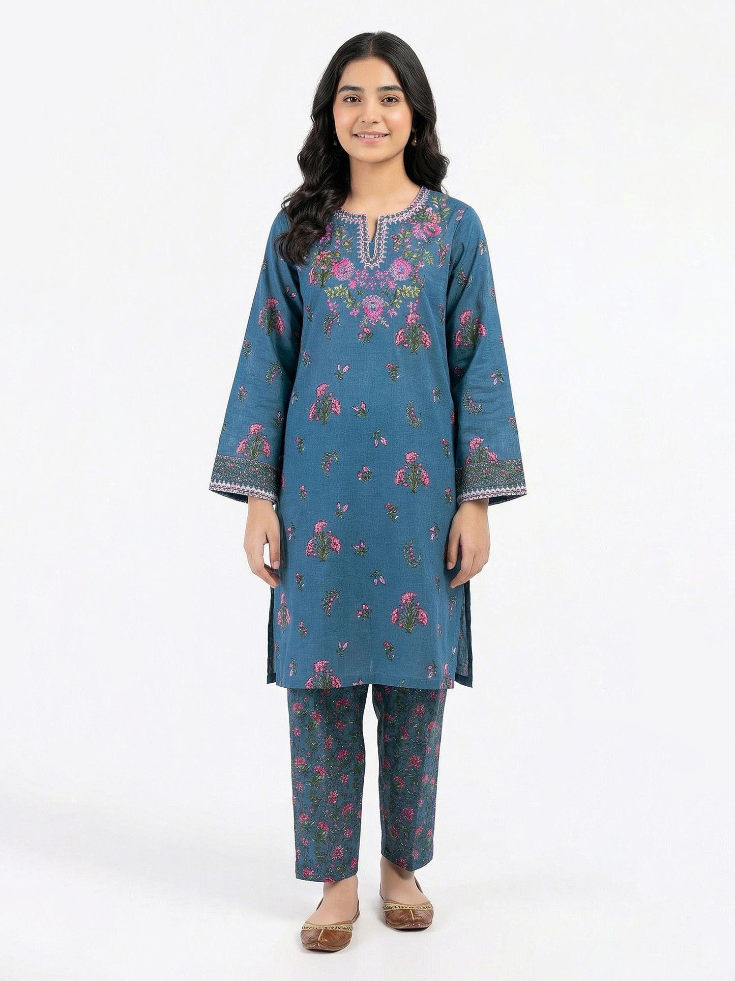 2 Piece Slub Khaddar Suit (Pret)