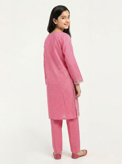 2 Piece Khaddar Suit- Embroidered (Pret)